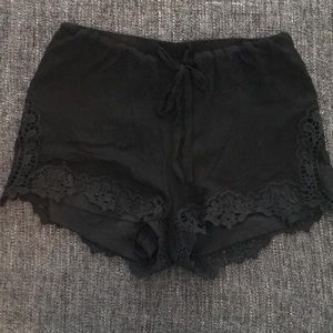 Urban Outfitters Lace Pull Up Short